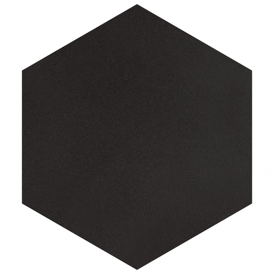 Textile Basic Hex Black 8 58x9 78 Porcelain Fw Tile 6941