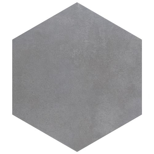 Industrial Hex Silver 8-1/2"x9-7/8" Porcelain F/W Tile