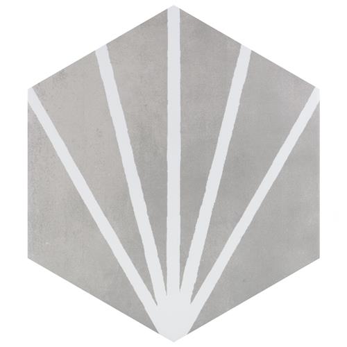 Horizon Dusk Hex Gris 7-3/4"x9" Ceramic F/W Tile