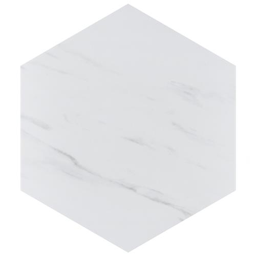 Eterno Carrara Hex 8-5/8"x9-7/8" Porcelain F/W Tile