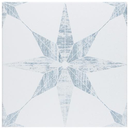 Cassis Stella White 9-3/4"x9-3/4" Porcelain F/W Tile