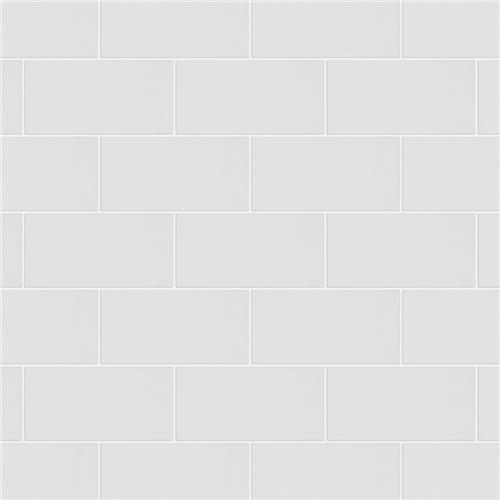 Piscina Brick Blanco Brillo 4-3/4"x9-5/8" Porcelain F/W Tile