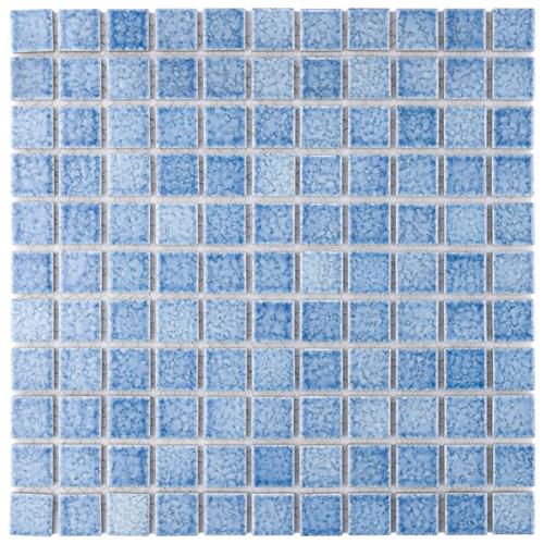 Fountain Square Blue 12"x12" Porcelain Mos FAN-104