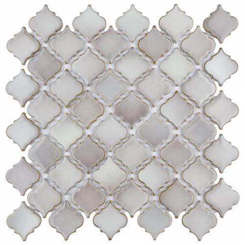 Hudson Tangier Dove Grey 12-3/8"x12-3/8" Porcelain Mosaic