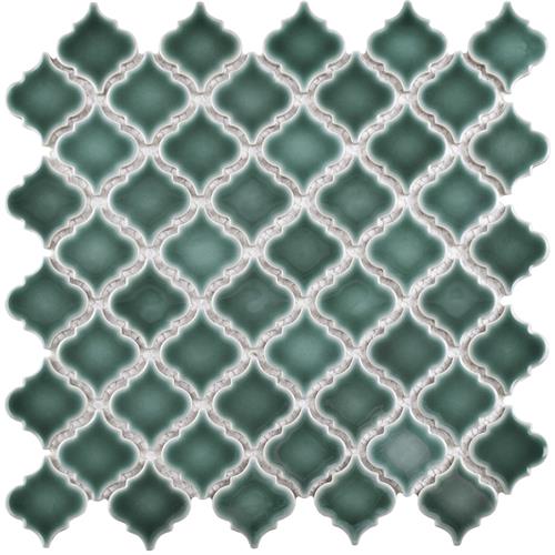 Hudson Tangier Emerald 12-3/8"x12-3/8" Porcelain Mosaic
