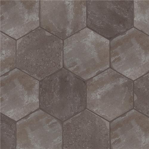 Brickyard Hex Olive 8-1/2"x 9-7/8" Porcelain F/W Tile