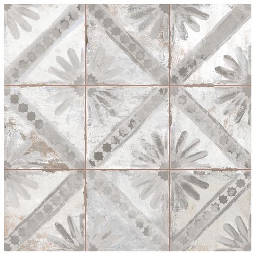 Harmonia Kings Marrakech Grey 13"x13" Ceramic Floor/Wall Til