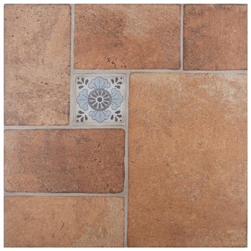 Tovar Cotto 17-3/4"x17-3/4" Ceramic Floor/Wall Tile