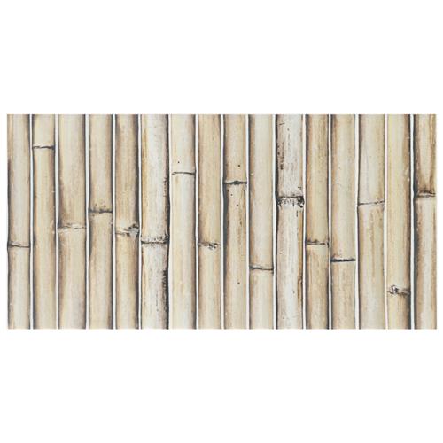 Bamboo Haven Sandy White 5-7/8"x11-7/8" Ceramic Wall Tile