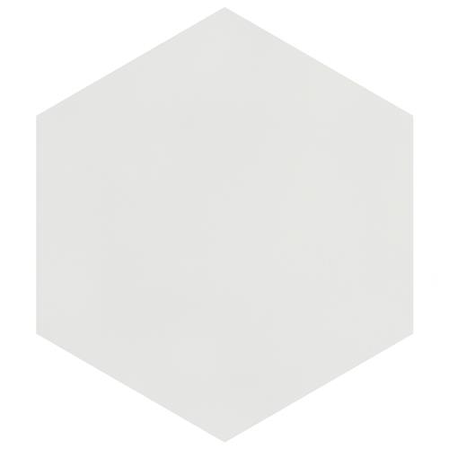 Picture of Textile Basic Hex White 8-5/8"x9-7/8" Porcelain F/W Tile