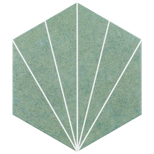 Picture of Aster Hex Verde 8-5/8"x9-7/8" Porcelain F/W Tile