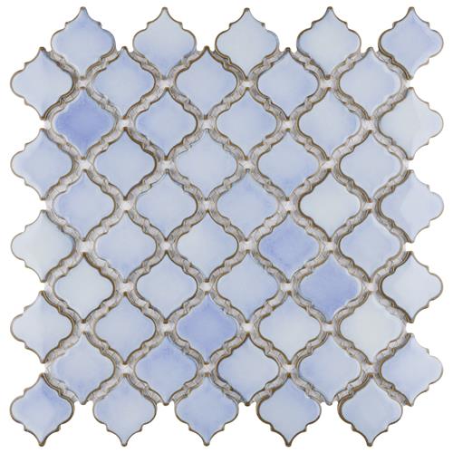 Picture of Hudson Tangier Frost Blue 12-3/8"x12-3/8" Porcelain Mosaic
