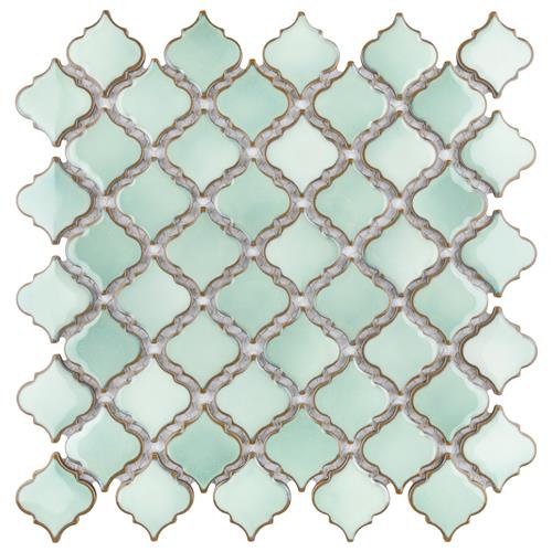 Picture of Hudson Tangier Mint Green 12-3/8"x12-3/8" Porcelain Mosaic