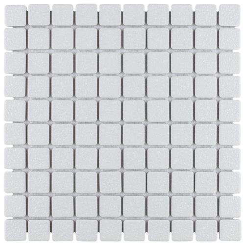 Picture of Crystalline Square White 12"x12" Porcelain Mosaic