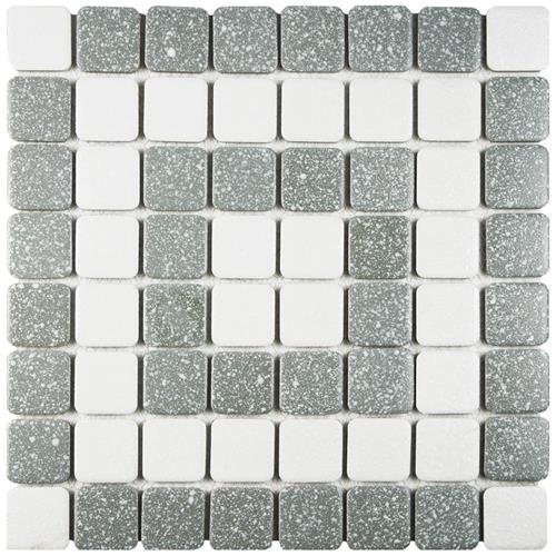 Picture of Crystalline Market Sq Grey 11-3/4"x11-3/4" Porc Mos SSQ708