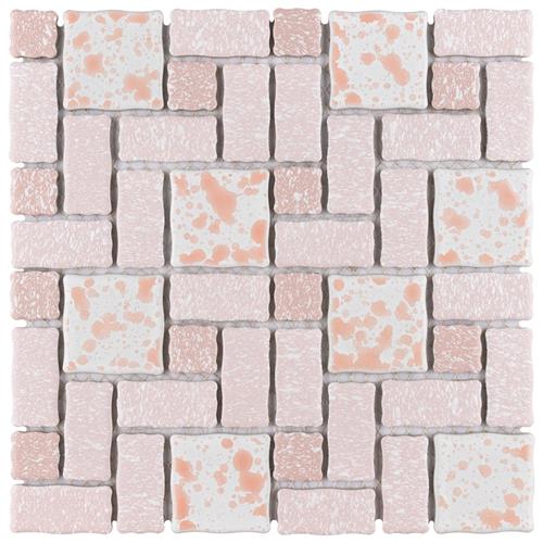 Picture of Academy Pink 11-7/8"x11-7/8" Porcelain Mosaic