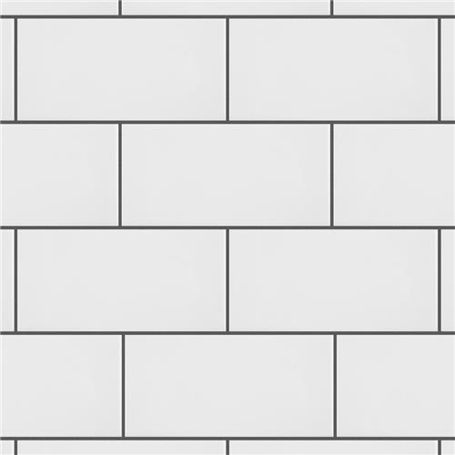 Picture of Park Slope Subway 3"x6" Glossy White Ceramic Wall Tile