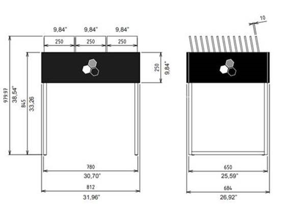 Table Display Dimensions