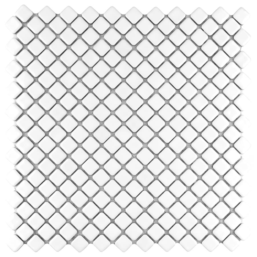 Hudson Diamond Glossy White 12-1/4