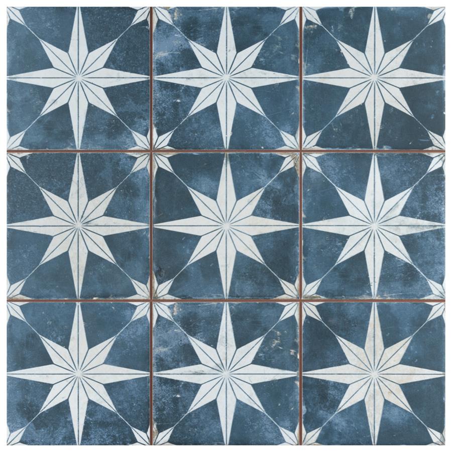 Harmonia Kings Star Sky 13"x13" Ceramic Floor/Wall Tile
