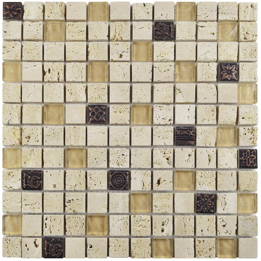 Cathedral Glouster Beige 12 X12 Gl Stone Mos