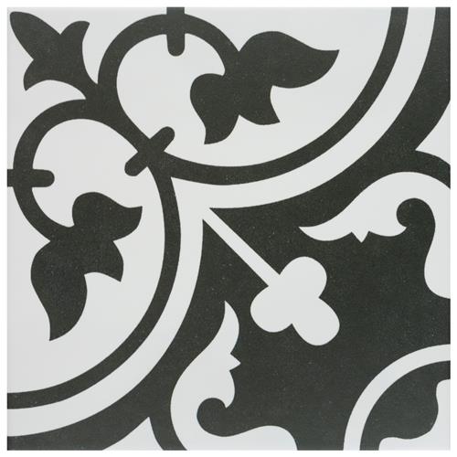 Arte Clover White 9-3/4"x9-3/4" Porcelain Floor/Wall Tile