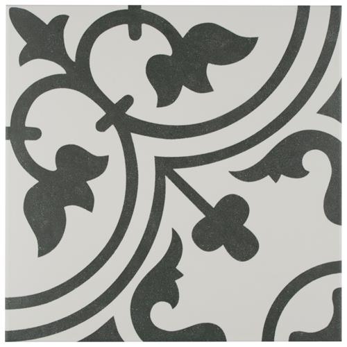 Arte White 9-3/4"x9-3/4" Porcelain F/W Tile