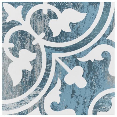 Cassis Arte Blue Day 9-3/4" x 9-3/4" Porcelain F/W Tile