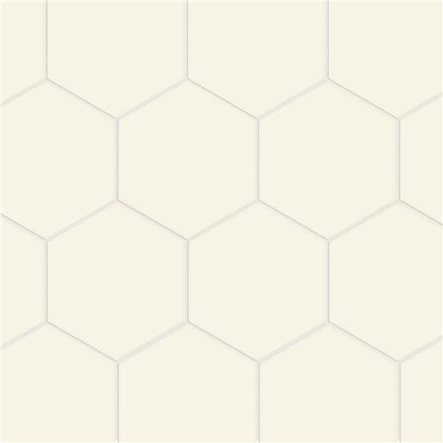 Textile Basic Hex Cotton 8-5/8"x9-7/8" Porcelain F/W Tile