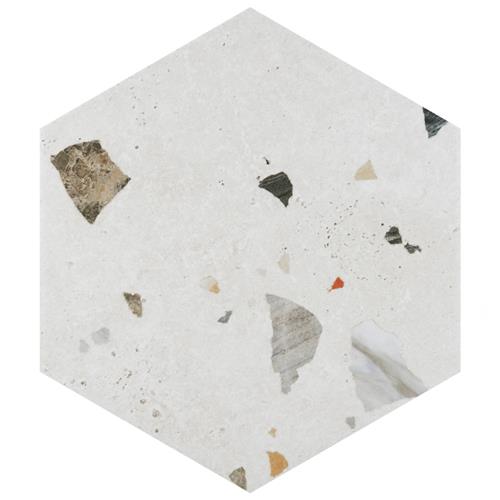 Sonar Hex White 8-5/8”x9-7/8” Porcelain F/W Tile