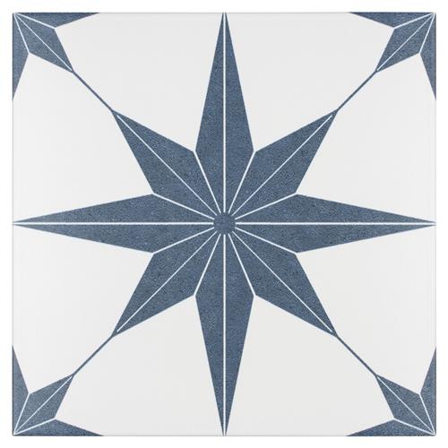 Stella Azul 9-3/4"x9-3/4" Porcelain F/W Tile