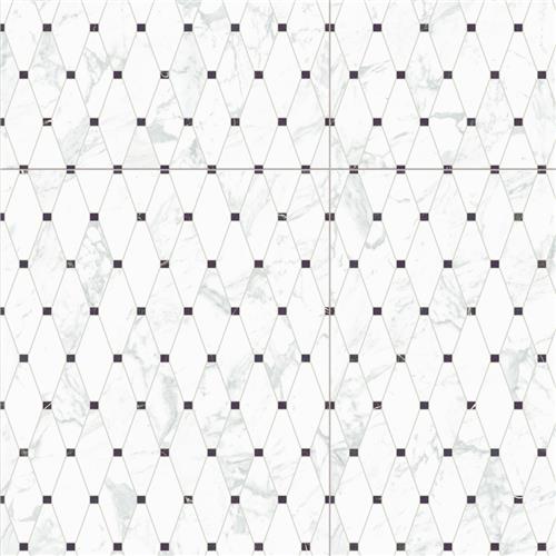 Reve Octogone Deco 23-1/2"x47-1/8" Porcelain F/W Tile