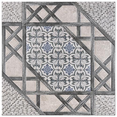 Olivia Gris 17-5/8"x17-5/8" Ceramic F/W Tile