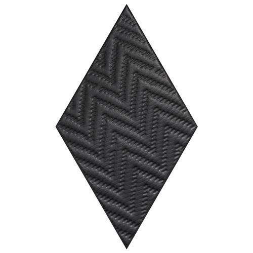 Rhombus Black 5-1/2"x9-1/2" Porcelain F/W Tile
