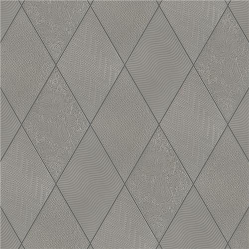 Rhombus Dark Grey 5-1/2"x9-1/2" Porcelain F/W Tile