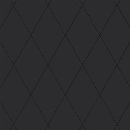 Rhombus Smooth Black 5-1/2"x9-1/2" Porcelain F/W Tile