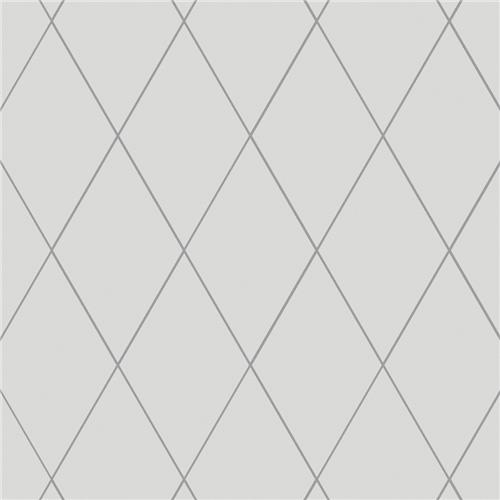 Rhombus Smooth White 5-1/2"x9-1/2" Porcelain F/W Tile
