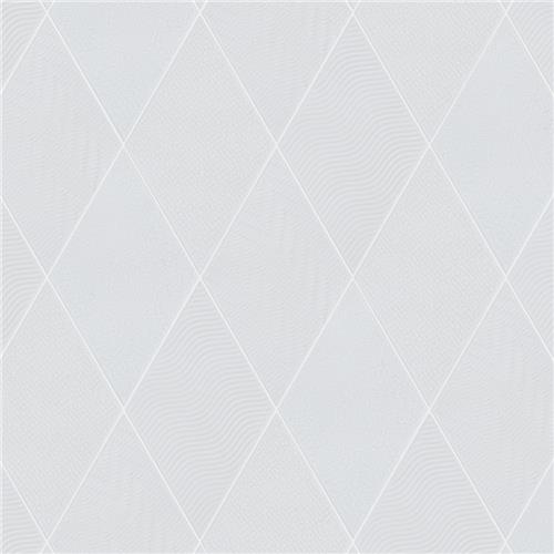 Rhombus White 5-1/2"x9-1/2" Porcelain F/W Tile