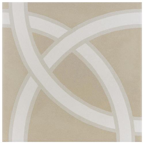 Caprice Pastel Loop 7-7/8"x7-7/8" Porcelain F/W Tile
