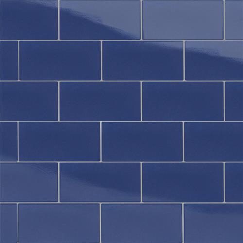 Piscina Brick Glossy Cobalto 9-5/8"x19-1/2" Porce F/W Tile