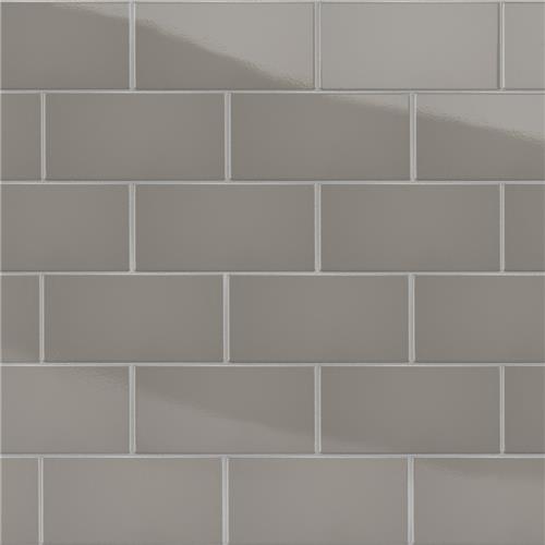 Piscina Brick Glossy Dark Grey 9-5/8"x19-1/2" Porce F/W Tile