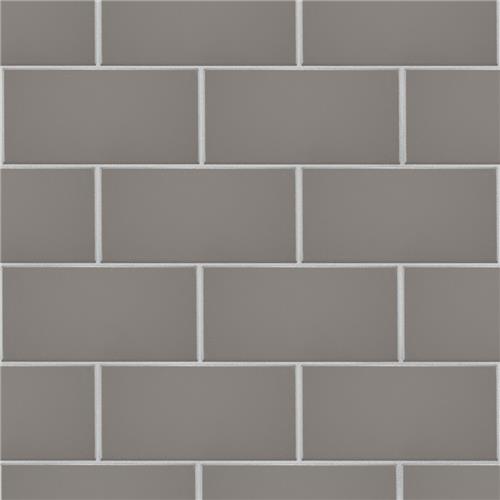 Piscina Brick Matte Dark Grey 9-5/8"x19-1/2" Porce F/W Tile