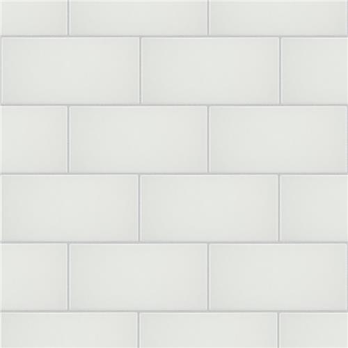 Piscina Brick Matte Blanco 9-5/8"x19-1/2" Porcelain F/W Tile