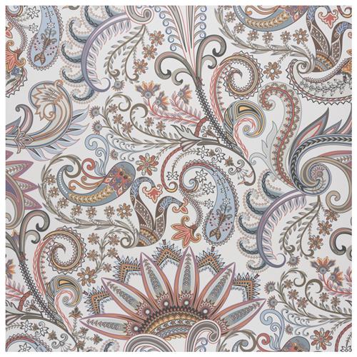 Imagine Tapestry Paisley 19-3/8"x19-3/8" Porcelain F/W Tile