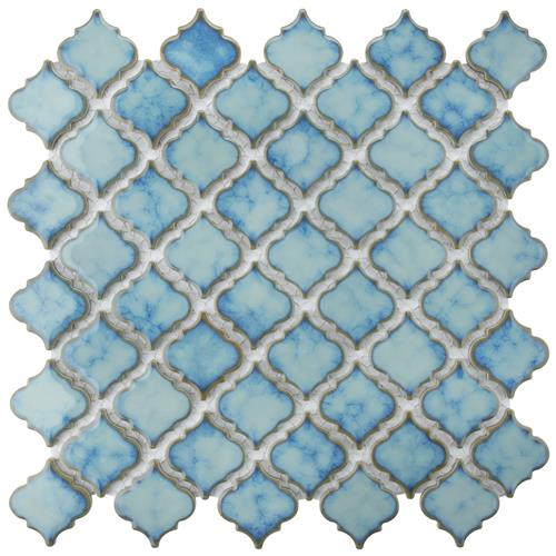 Hudson Tangier Marine 12-3/8"x12-3/8" Porcelain Mosaic
