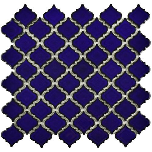 Hudson Tangier Blue Eye 12-3/8"x12-3/8" Porcelain Mosaic