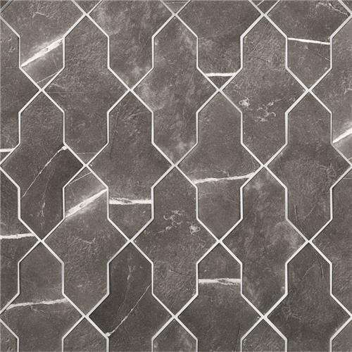 Istanbul Shield Night 2-3/8"x8-1/4" Porcelain F/W Tile