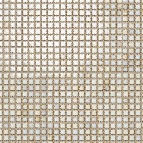 Fioretti Glossy Beige 12"x12" Porcelain Mosaic