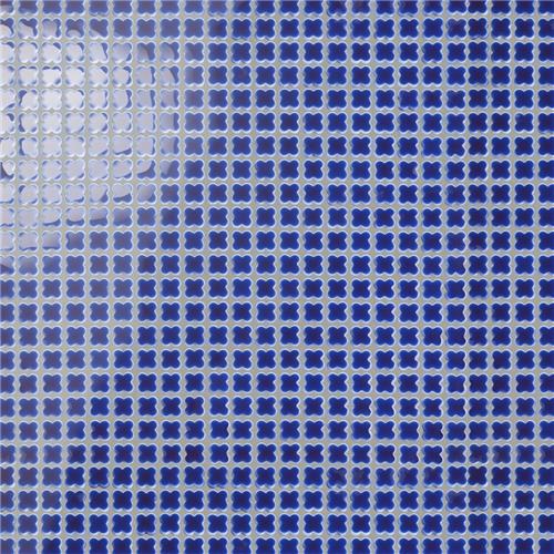 Fioretti Glossy Cobalt Blue 12"x12" Porcelain Mosaic