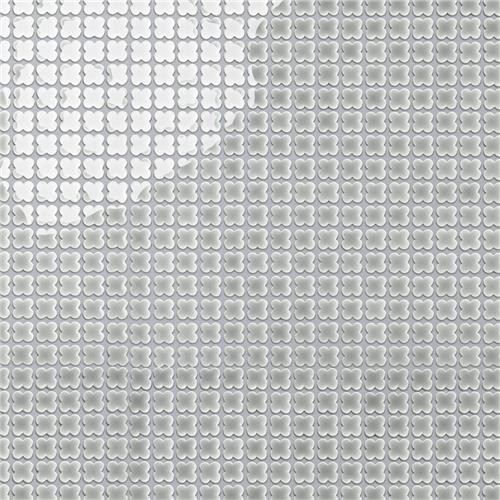 Fioretti Glossy Grey 12"x12" Porcelain Mosaic